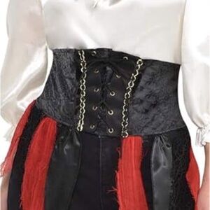 Adult Halloween Pirate waist cincher , adult Halloween costume, Pirate Costume